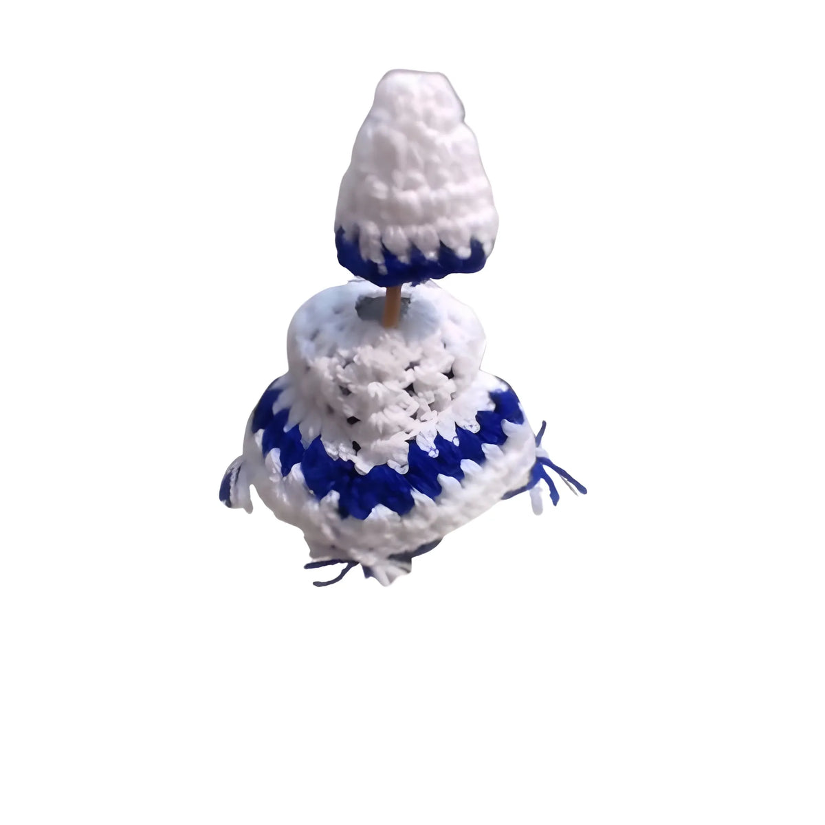Laddu Gopal Tharad Dress Size: 0 To 6 (White-Blue)