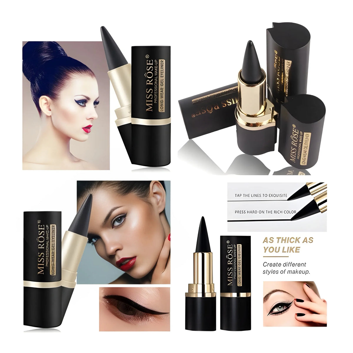 Plastic Black Eyeliner Pencil (Black)