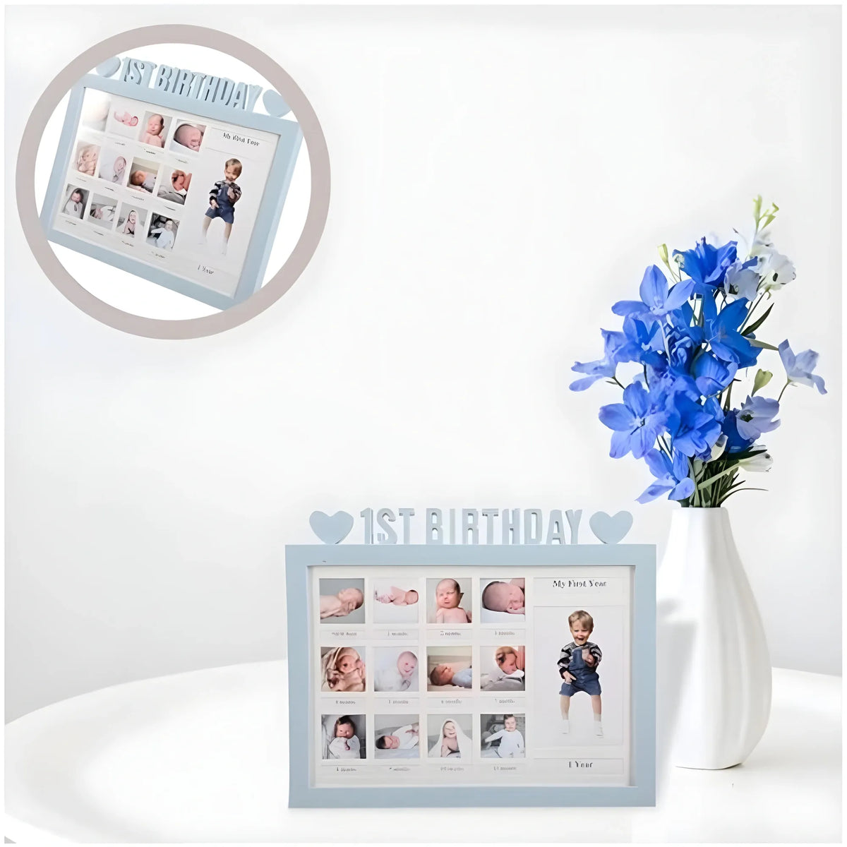 Acrylic First Year Baby Photo Frame (Multicolor)