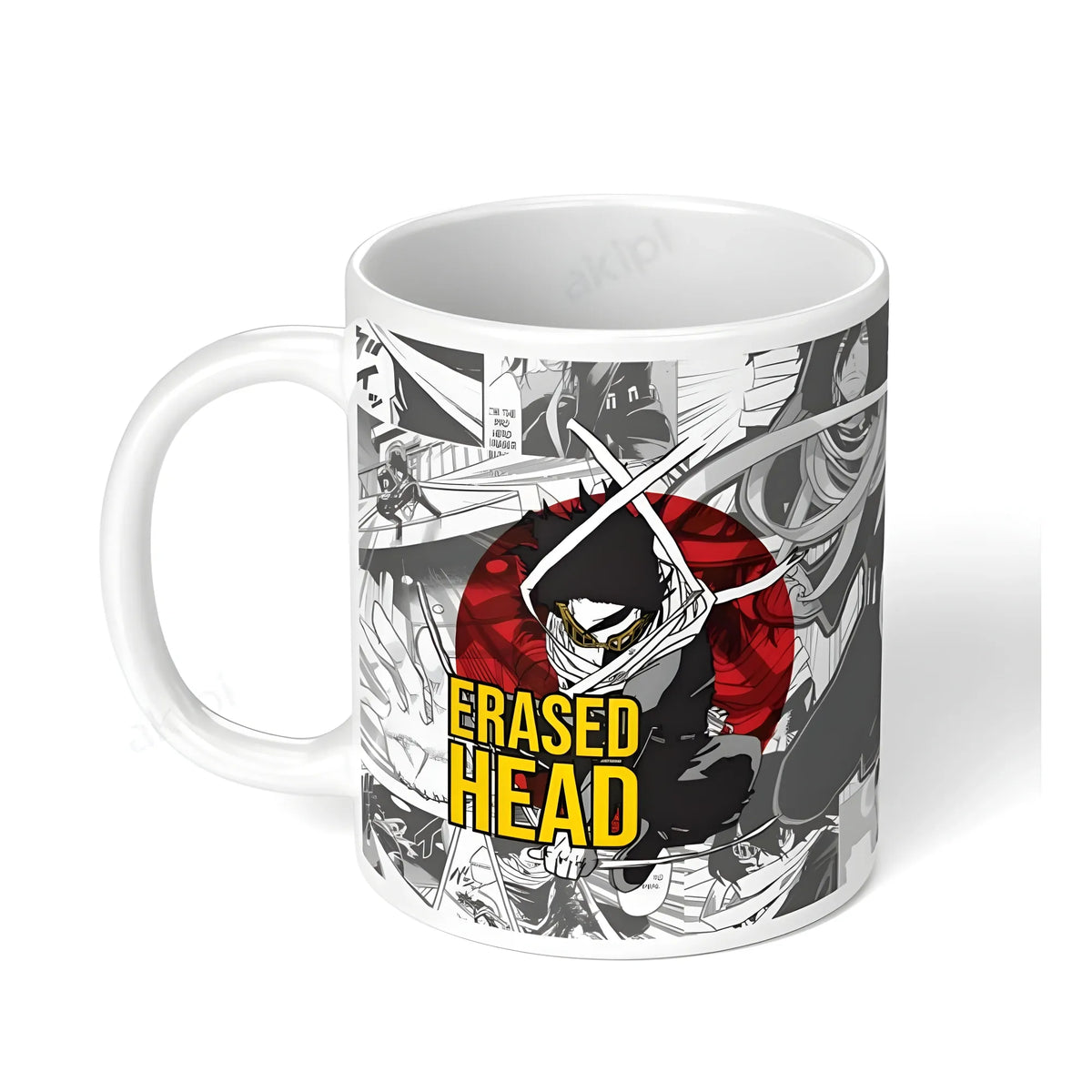 Anime Erased Head Ceramic Printed Coffee Mug (White)