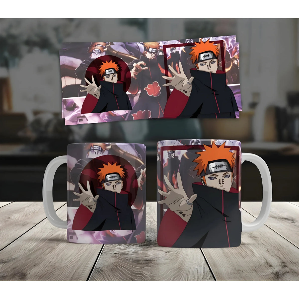 Anime Pain (Akatsuki) Ceramic Printed Coffee Mug (White)