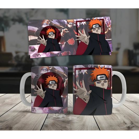 Anime Pain (Akatsuki) Ceramic Printed Coffee Mug (White)