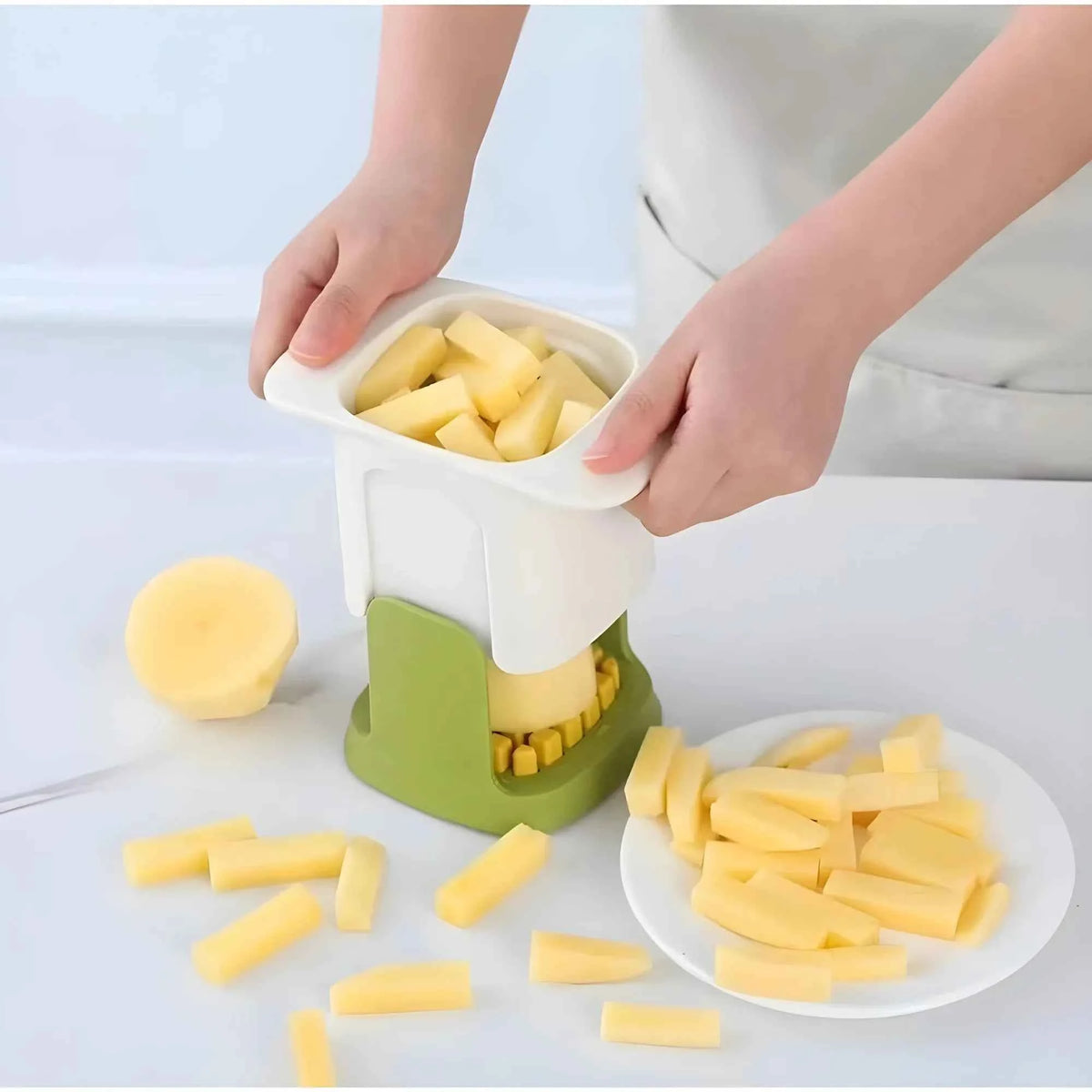 Amaya ABS Plastic Solid Hand Pressure Vegetable Chopper and Dicer