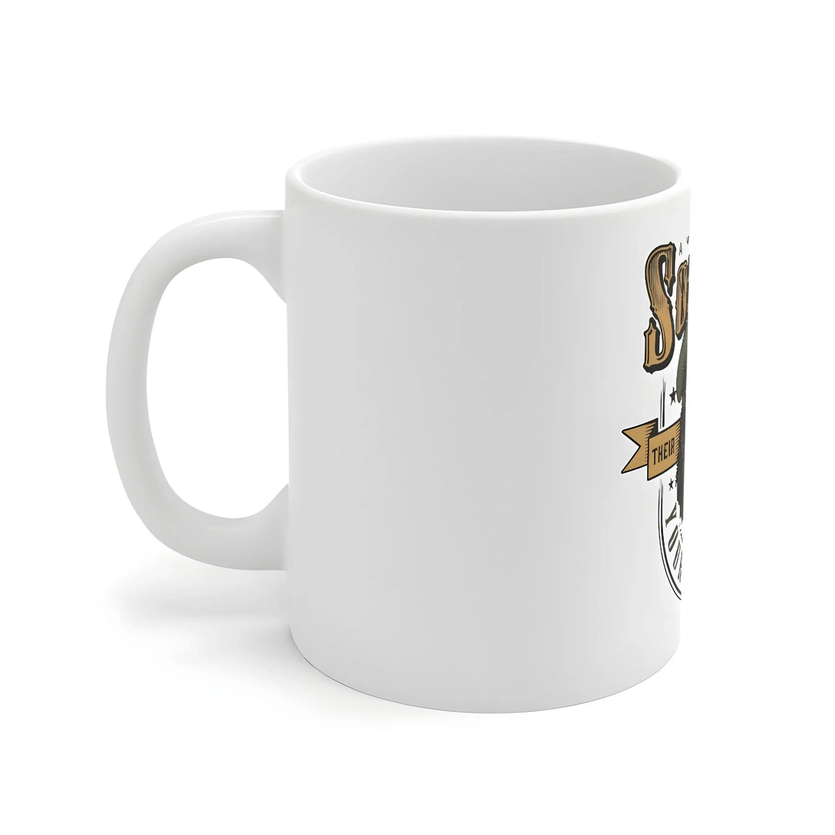 Ceramic Gorila Desing Printed Coffee Mug (Color: White, Capacity:330ml)