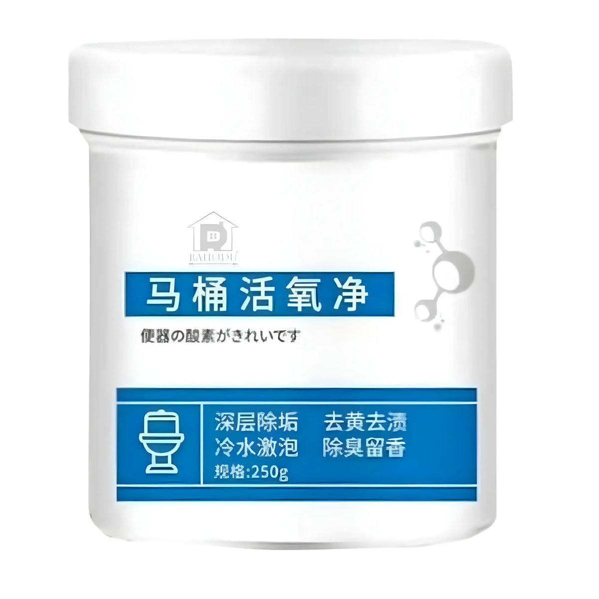 Plastic Toilet Active Oxygen Cleaner Liquid (White)