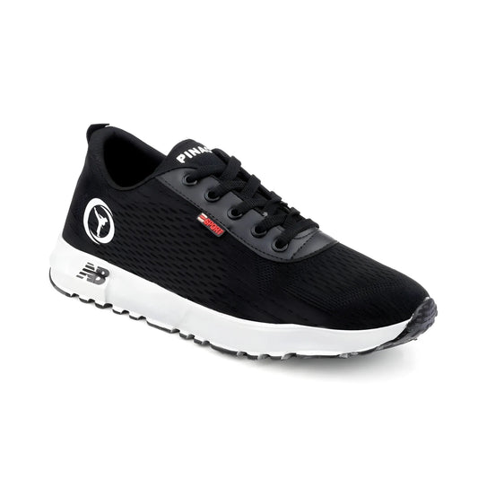 Men's Casual Mesh Lace-ups Casual Shoes (Black)
