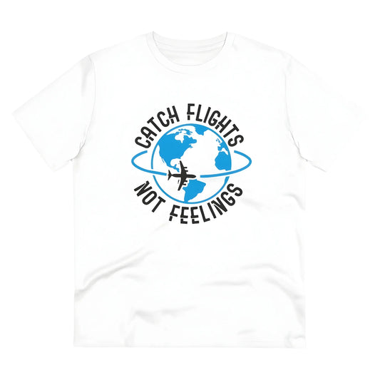 Men's PC Cotton Explore The Unseen Printed T Shirt (Color: White, Thread Count: 180GSM)