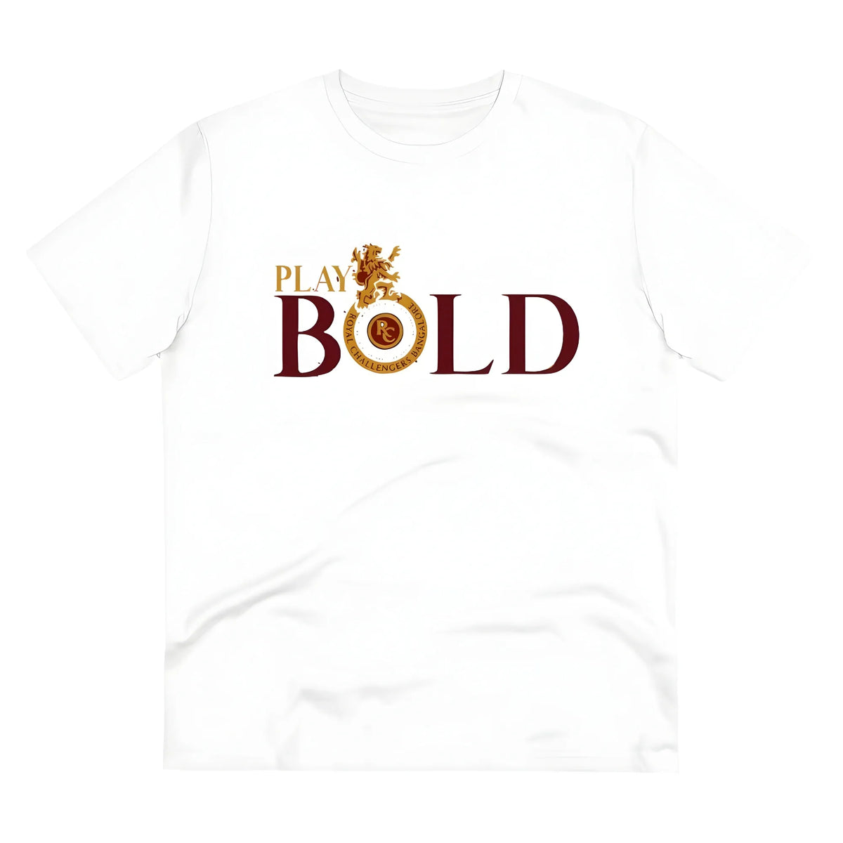 Men's PC Cotton Cricket Design Printed T Shirt (Color: White, Thread Count: 180GSM)