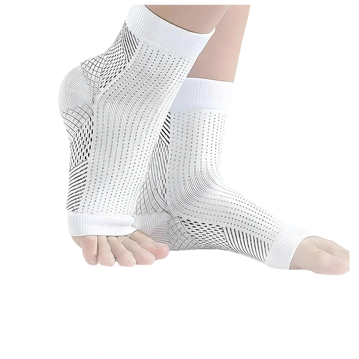 3_Pair Set Unisex Casual Cotton Printed Ankle Length Support Socks (Multicolor)
