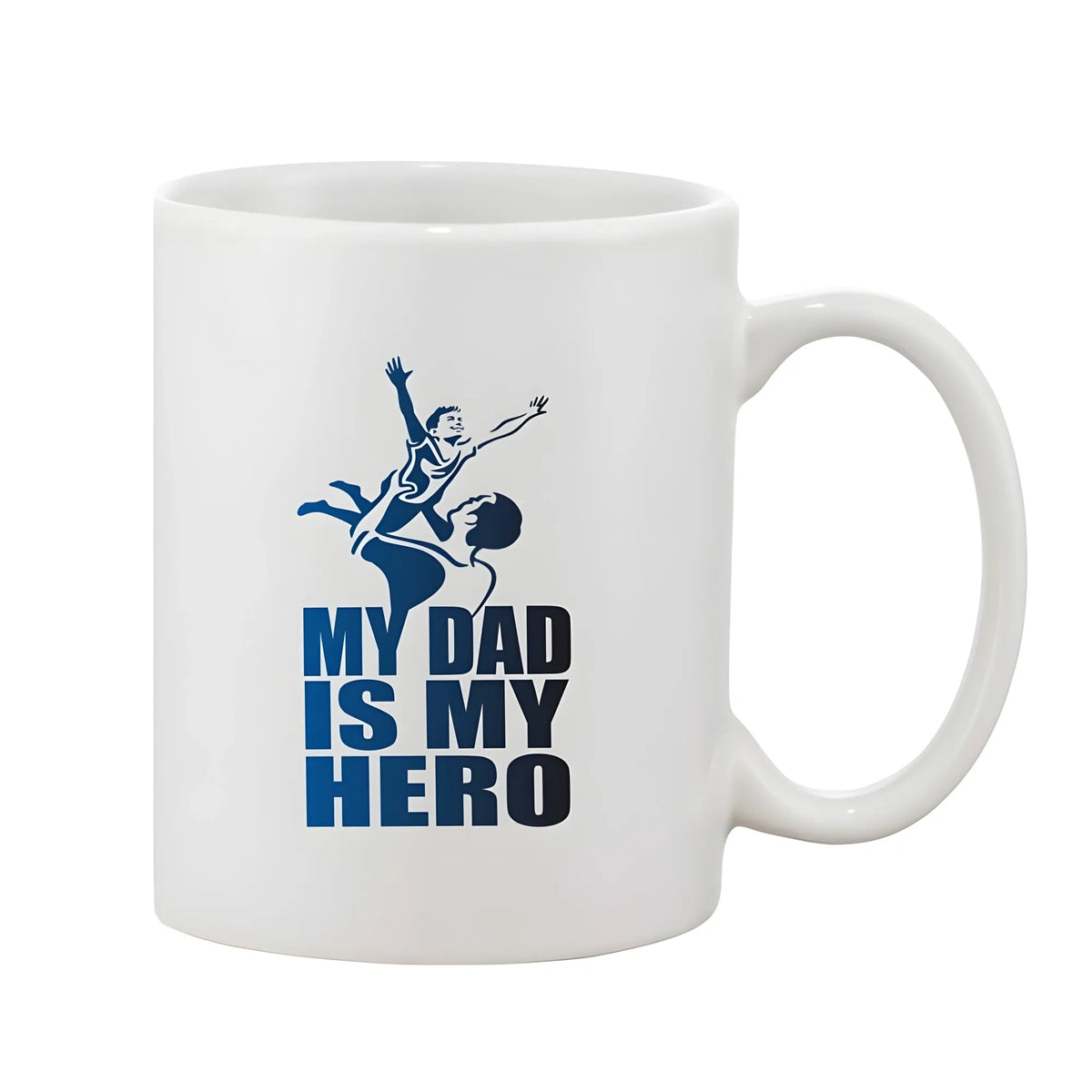Printed Ceramic Coffee Mug - 1 Pieces, White, 11oz