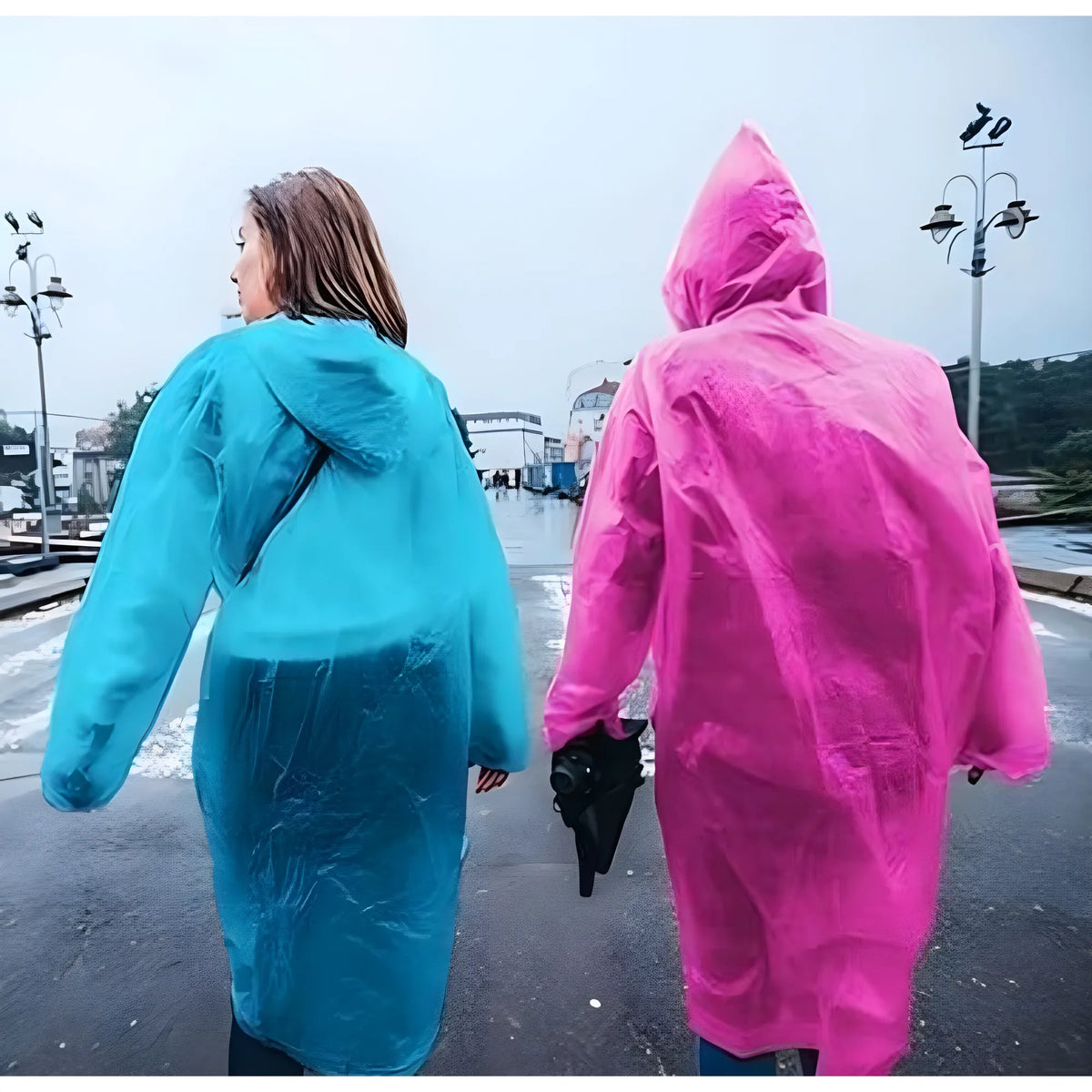 Pack of 2 Plastic Raincoat Ball (Multicolor)