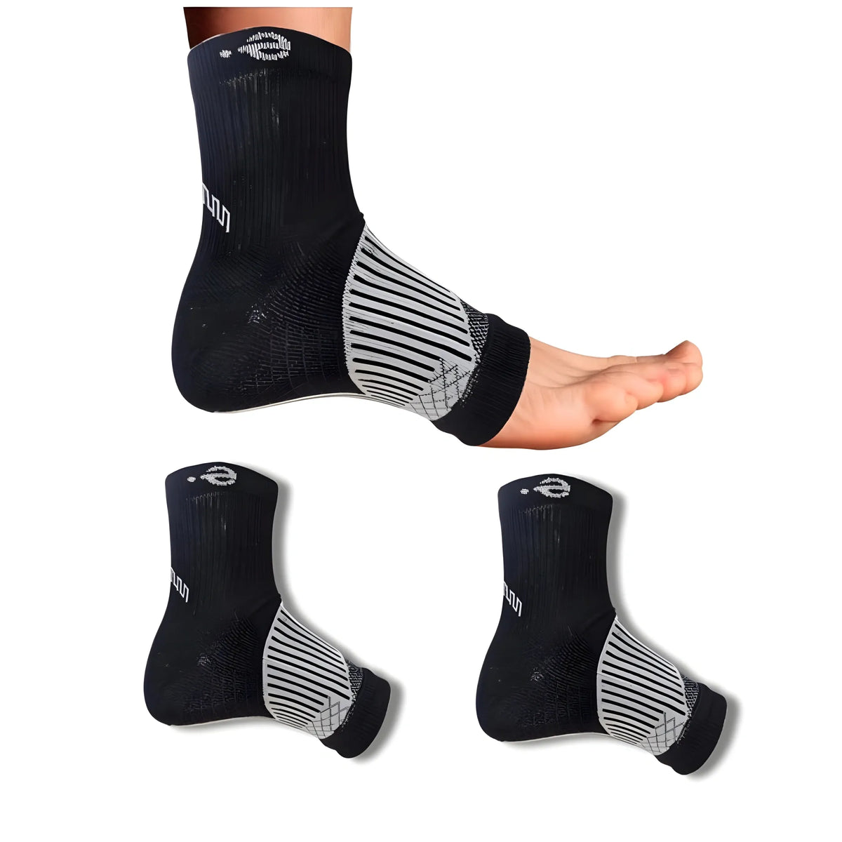 3_Pair Set Unisex Casual Cotton Printed Ankle Length Support Socks (Multicolor)