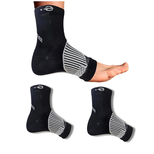 3_Pair Set Unisex Casual Cotton Printed Ankle Length Support Socks (Multicolor)