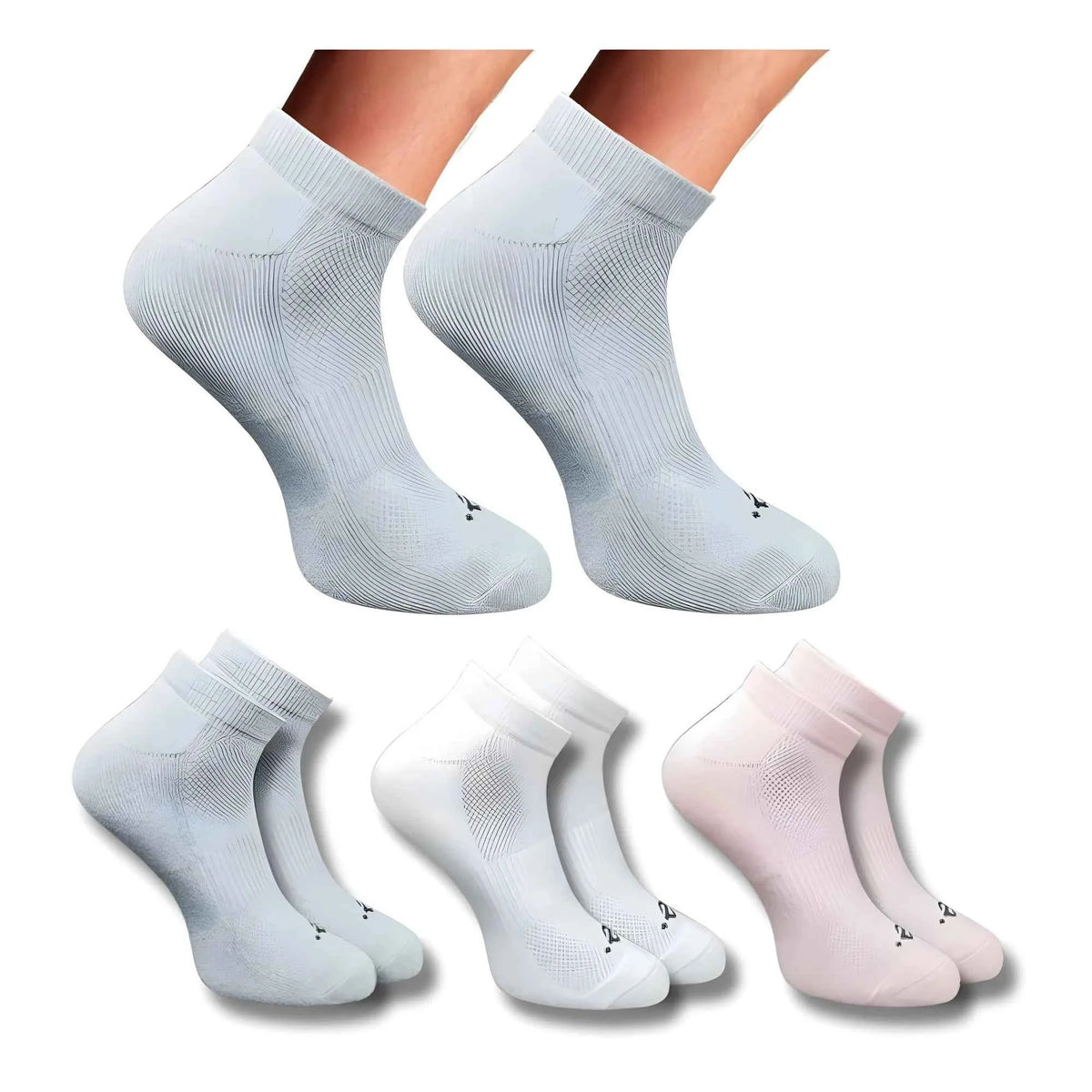 Aveline _Pair Set Unisex Casual Cotton Printed Low Cut Socks
