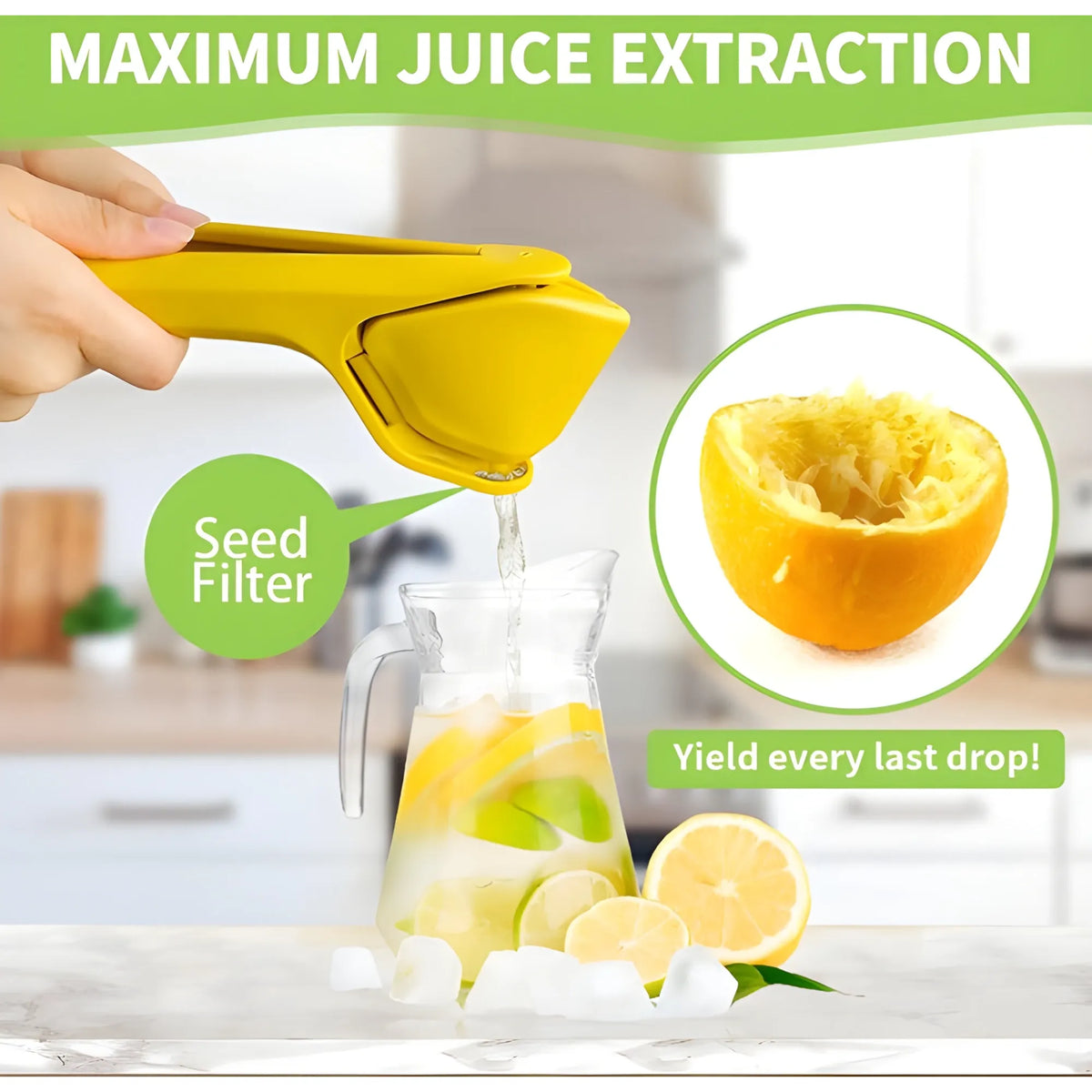 Plastic Lemon Squeezer (Yellow)
