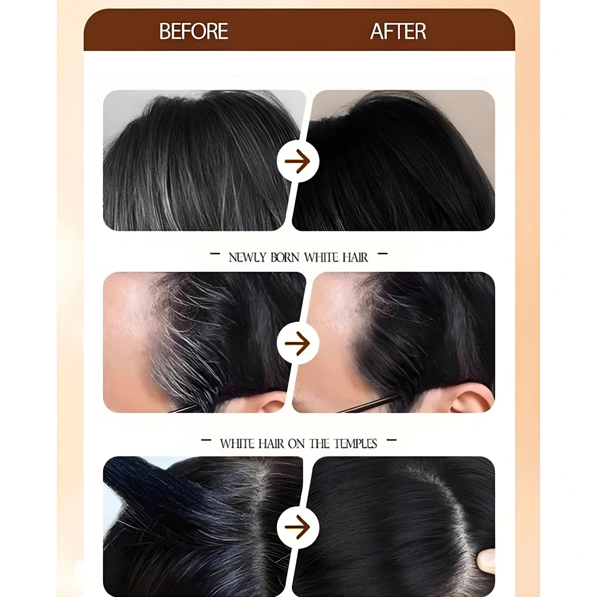 2 in 1 Hair Color Stick (Black)