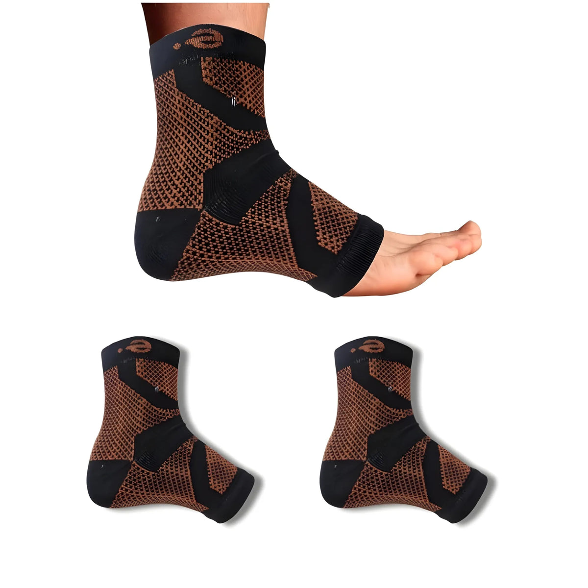 3_Pair Set Unisex Casual Cotton Printed Ankle Length Support Socks (Multicolor)