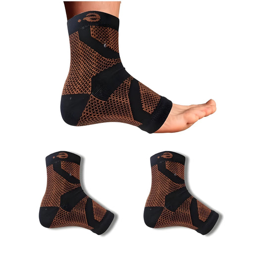 3_Pair Set Unisex Casual Cotton Printed Ankle Length Support Socks (Multicolor)