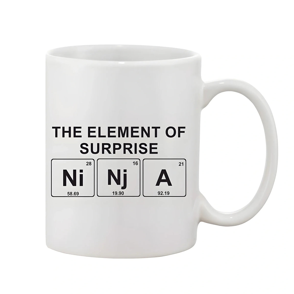 Printed Ceramic Coffee Mug - 1 Pieces, White, 11oz