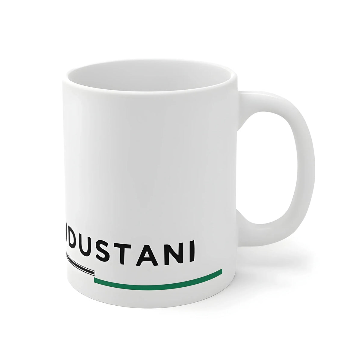 Ceramic Dil Se Hindustani Printed Coffee Mug (Color: White, Capacity:330ml)