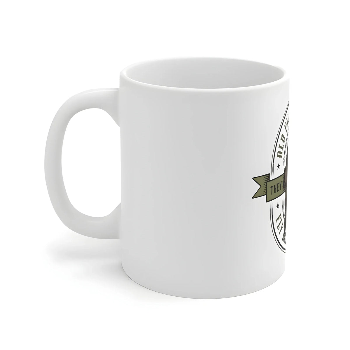 Ceramic Gorila Desing Printed Coffee Mug (Color: White, Capacity:330ml)