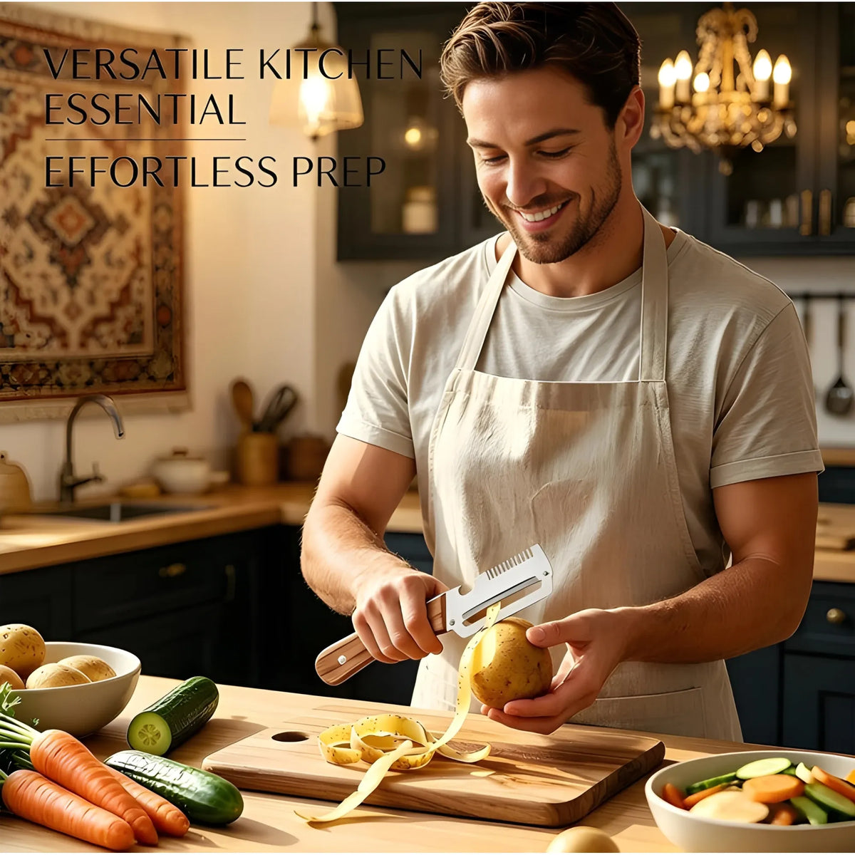 Stainless Steel 3 In 1 Vegetable Peeler (Silver)