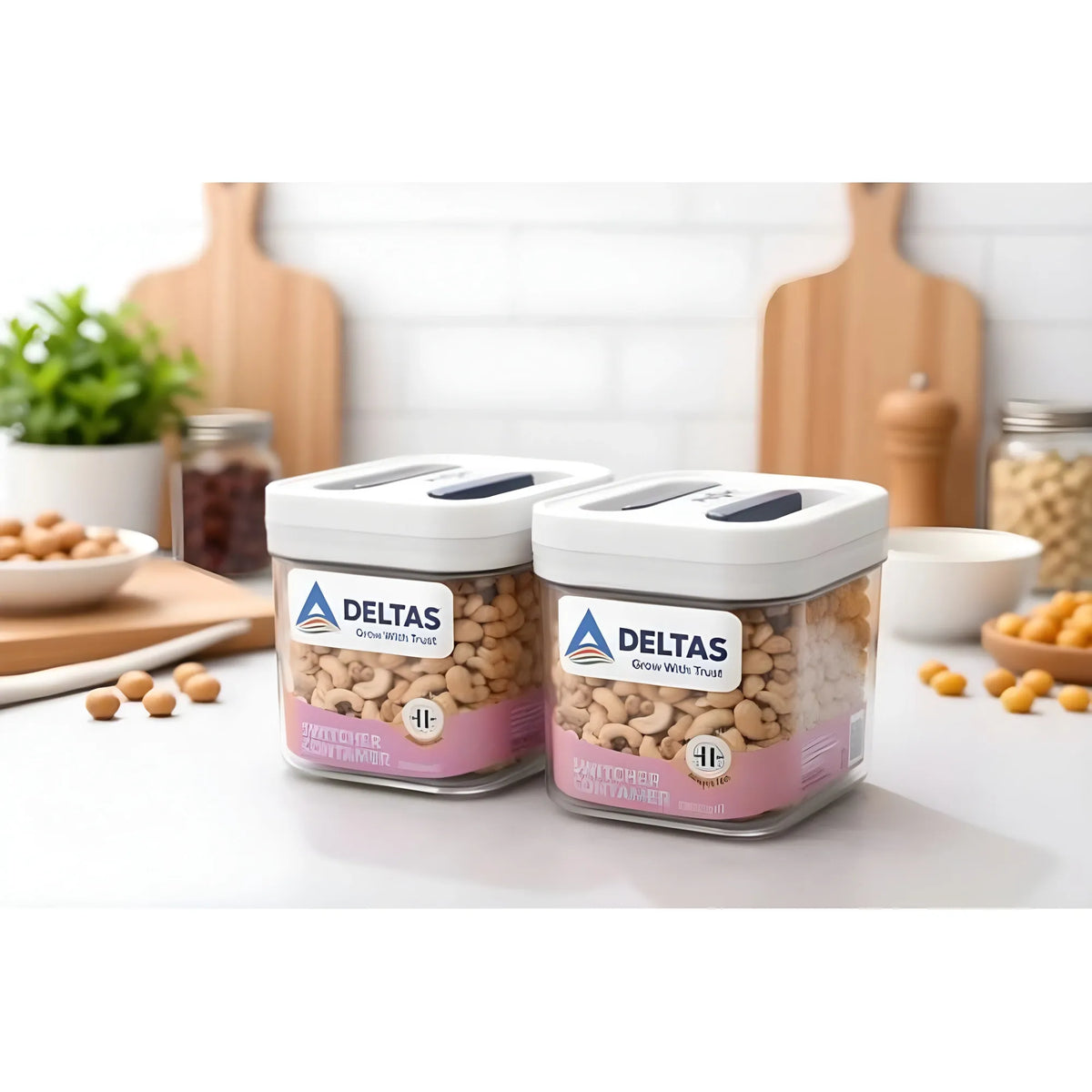 Pack of 2 Switchers Airtight Storage Container Set 500 ML (White)