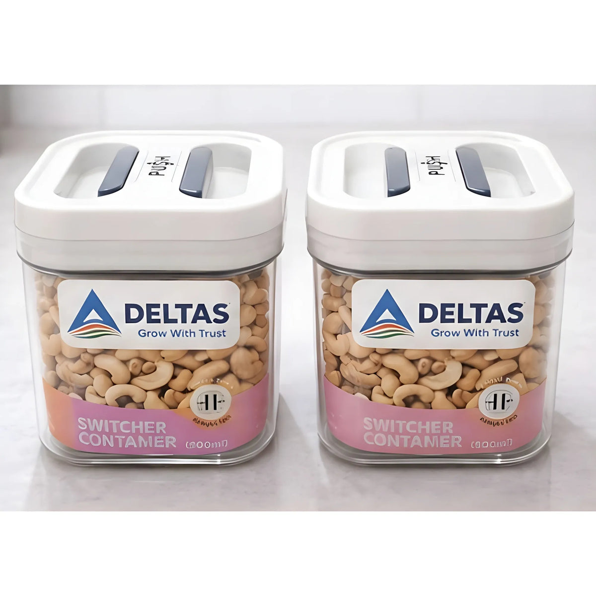 Pack of 2 Switchers Airtight Storage Container Set 500 ML (White)