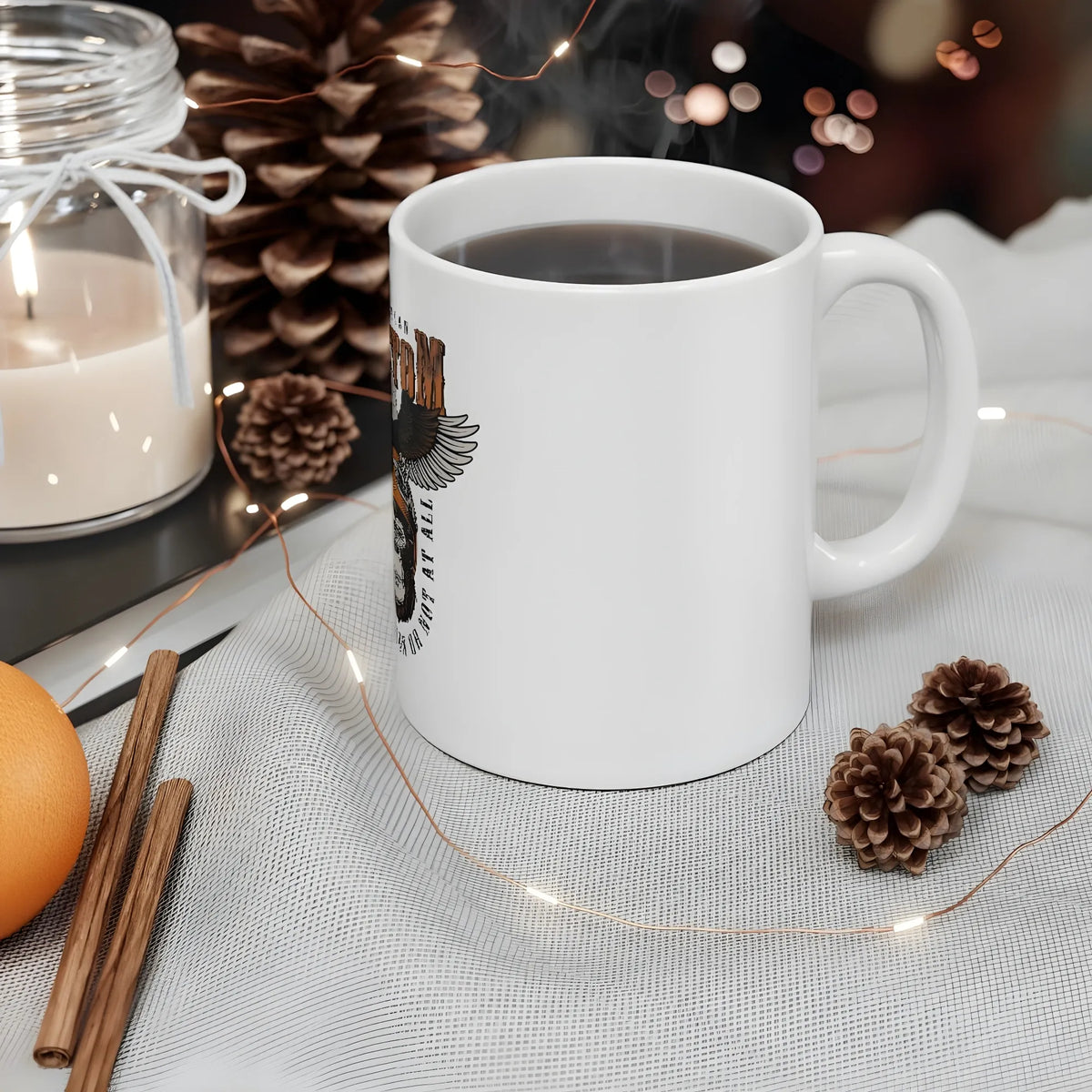 Ceramic Gorila Desing Printed Coffee Mug (Color: White, Capacity:330ml)