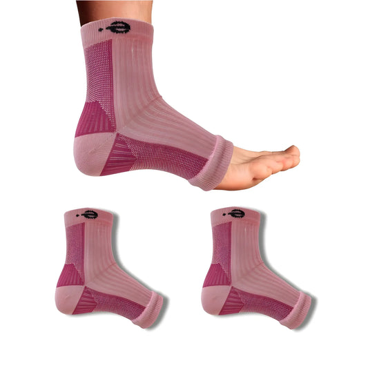 3_Pair Set Unisex Casual Cotton Printed Ankle Length Support Socks (Multicolor)
