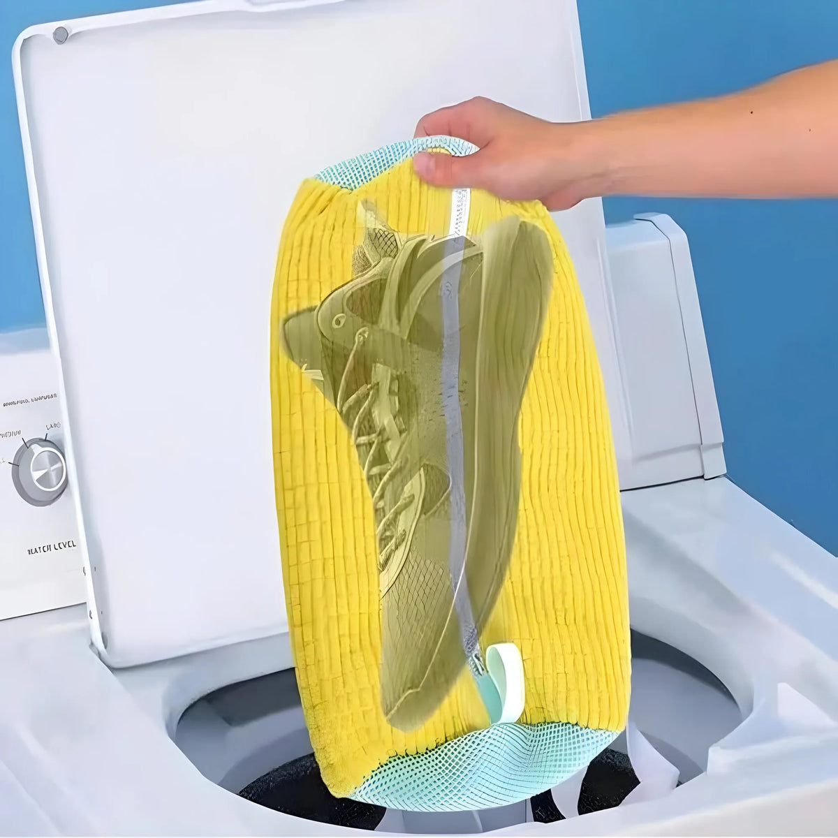 Pack of 2 Shoe Washing Machine Bag (Yellow)