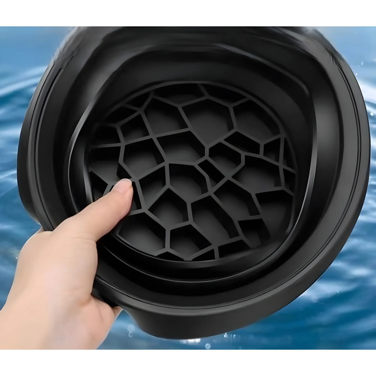 Silicon Ice Face Bowl (Black)