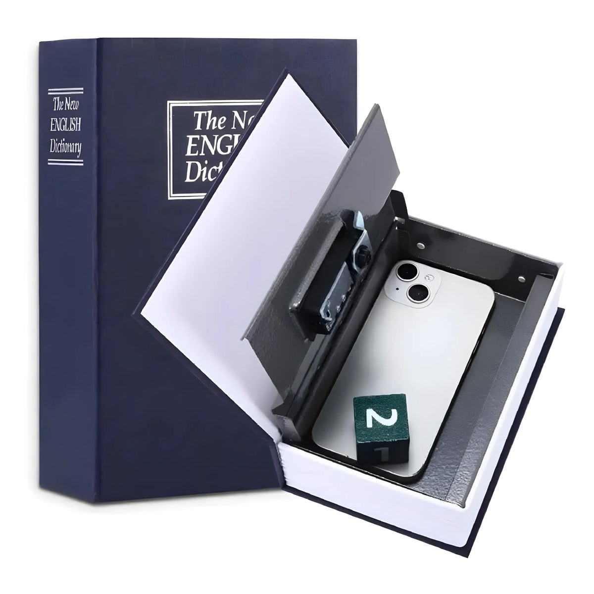 Secret Book Safe with Number Locker (Blue)