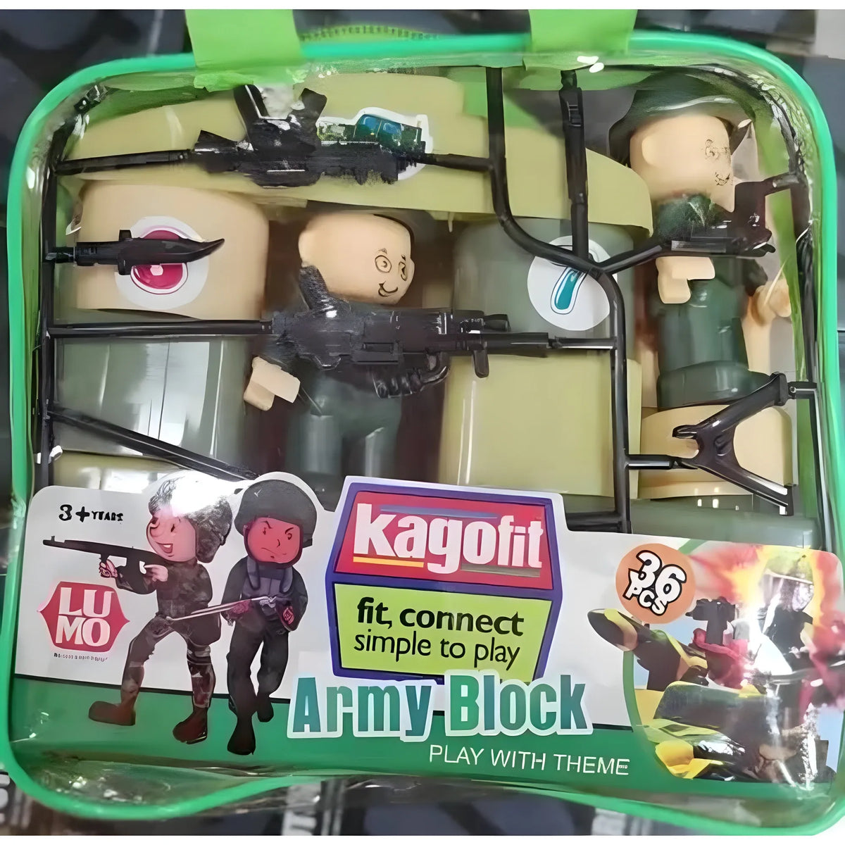 36_Pcs Set Army Blocks | Plastic | Educational Toys | 3+ Years