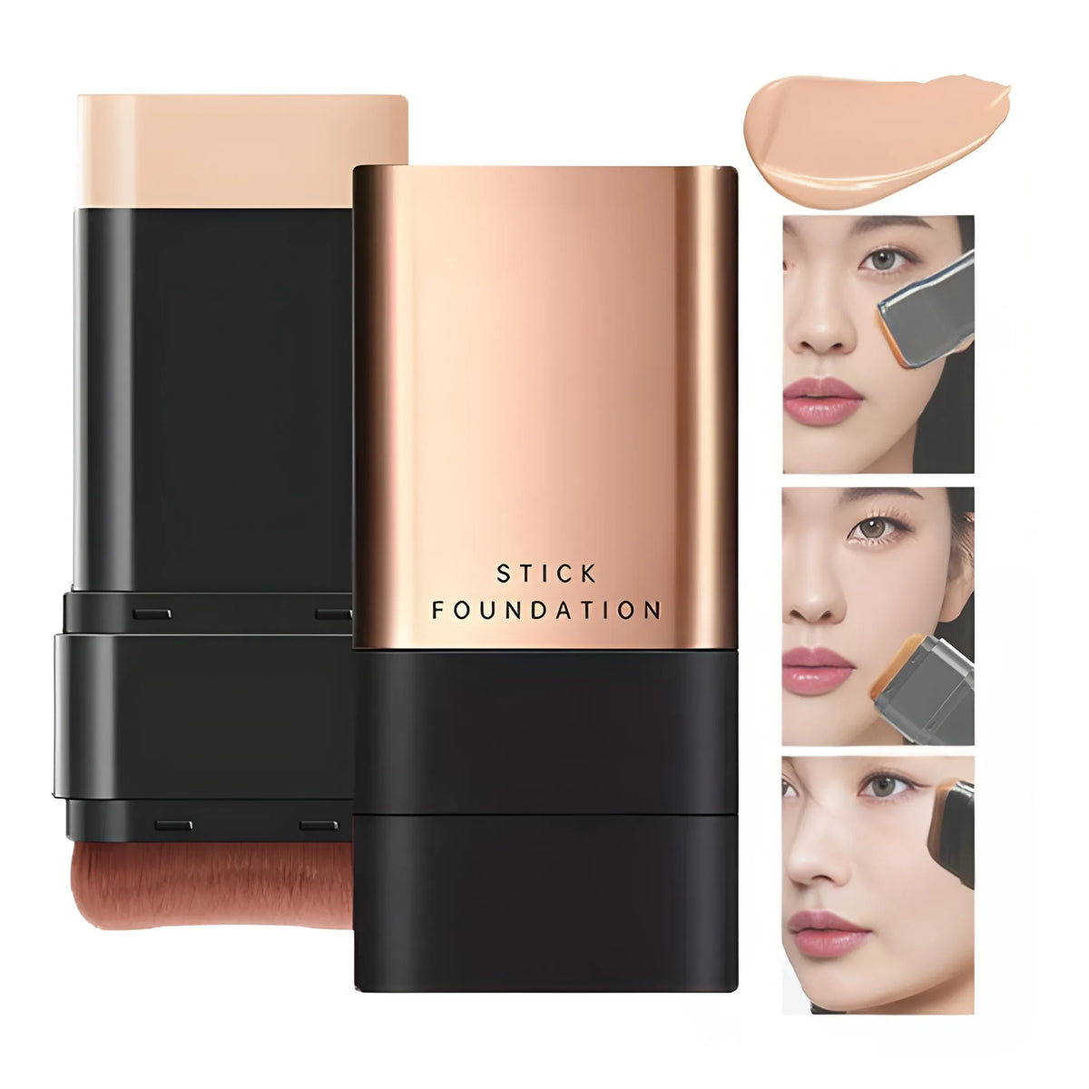 '- 2 In 1 Makeup Foundation Stick (Beige)
