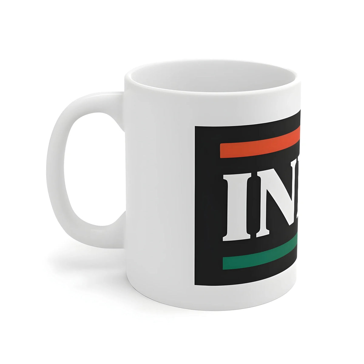 Ceramic India Printed Coffee Mug (Color: White, Capacity:330ml)