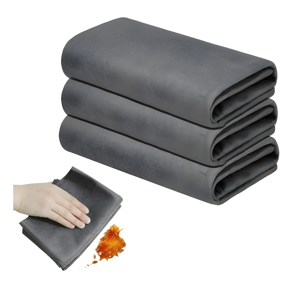 Pack of 2 Magic Cleaning Cloth (Black)