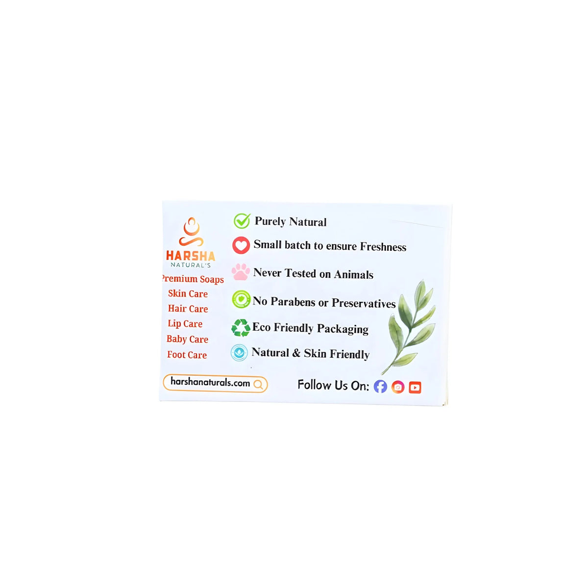 Pack Of_2 Harsha Natural - Red wine Soap (100GM)
