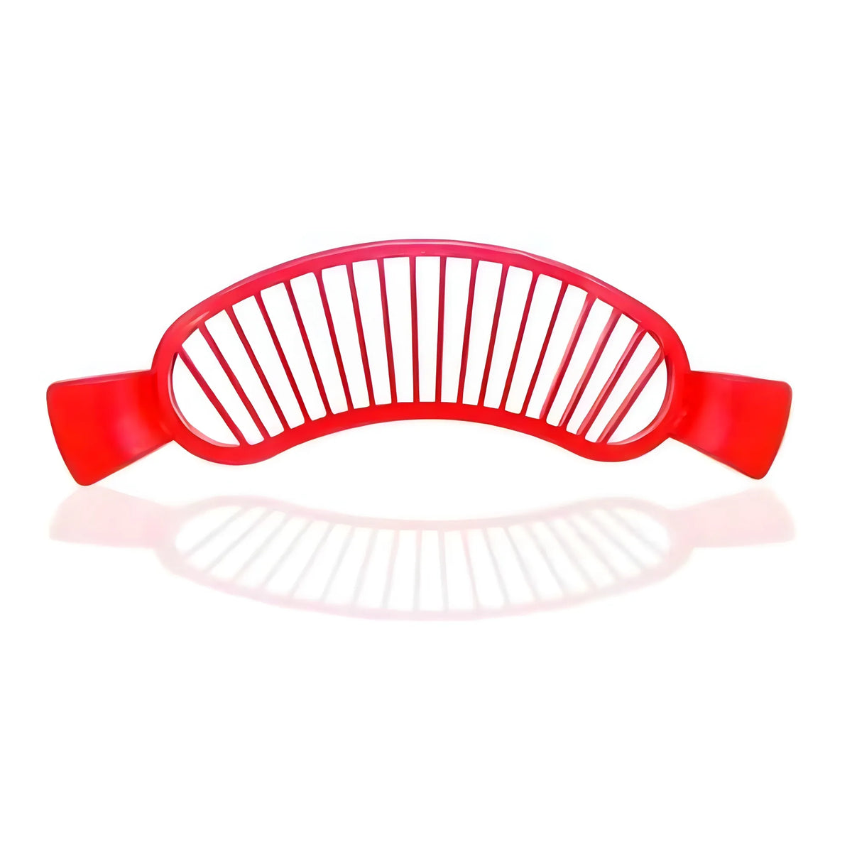 Pack of 8_Banana Slicer Cutter And Chopper – Plastic Fruit Slicers for Salads (Color: Assorted )