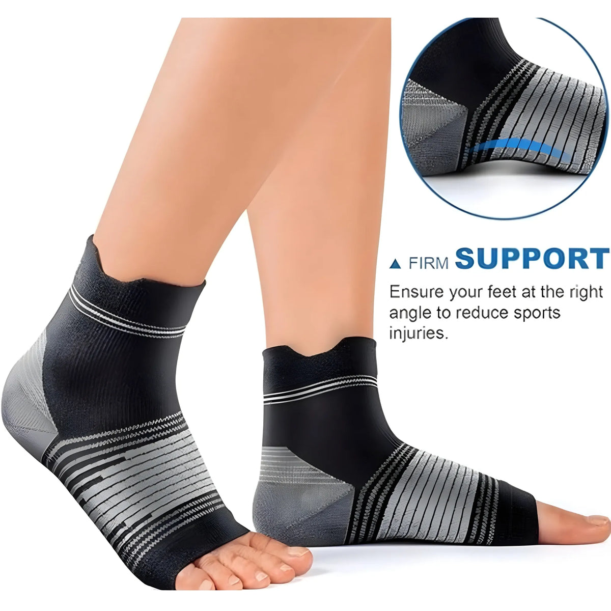 3_Pair Set Unisex Casual Cotton Printed Ankle Length Support Socks (Multicolor)