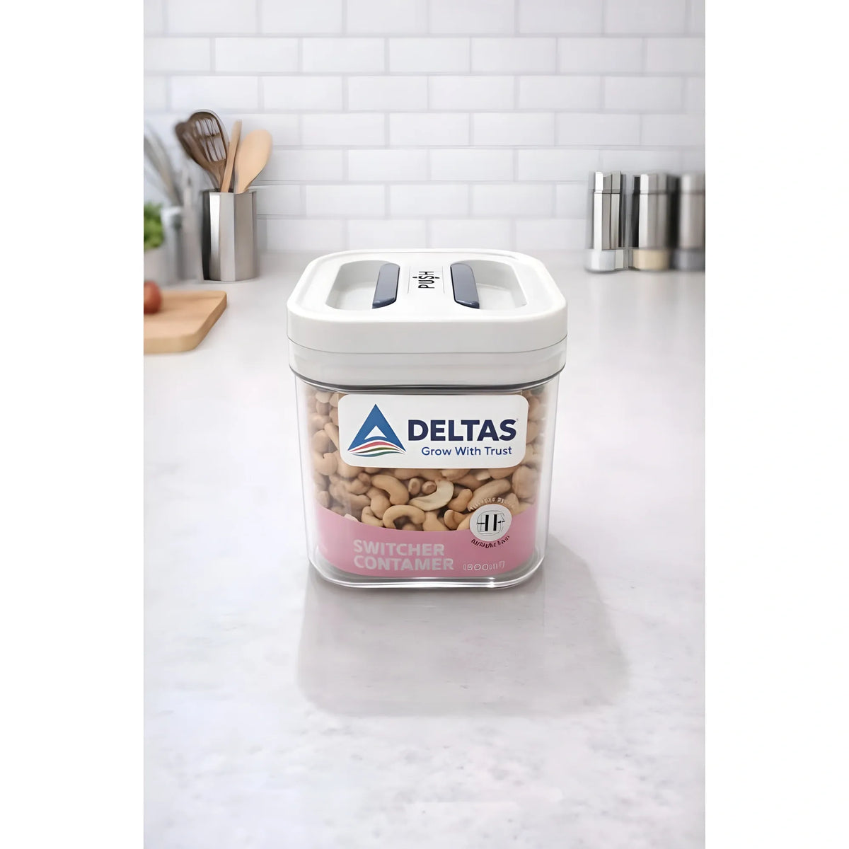 Pack of 1 Switchers Airtight Storage Container Set 500 ML (White)