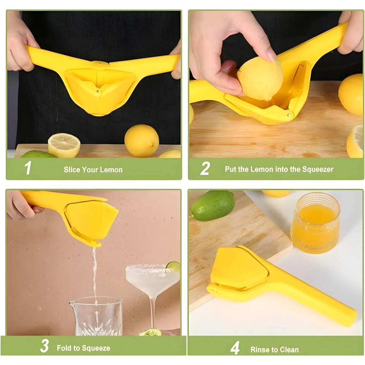 Plastic Lemon Squeezer (Yellow)