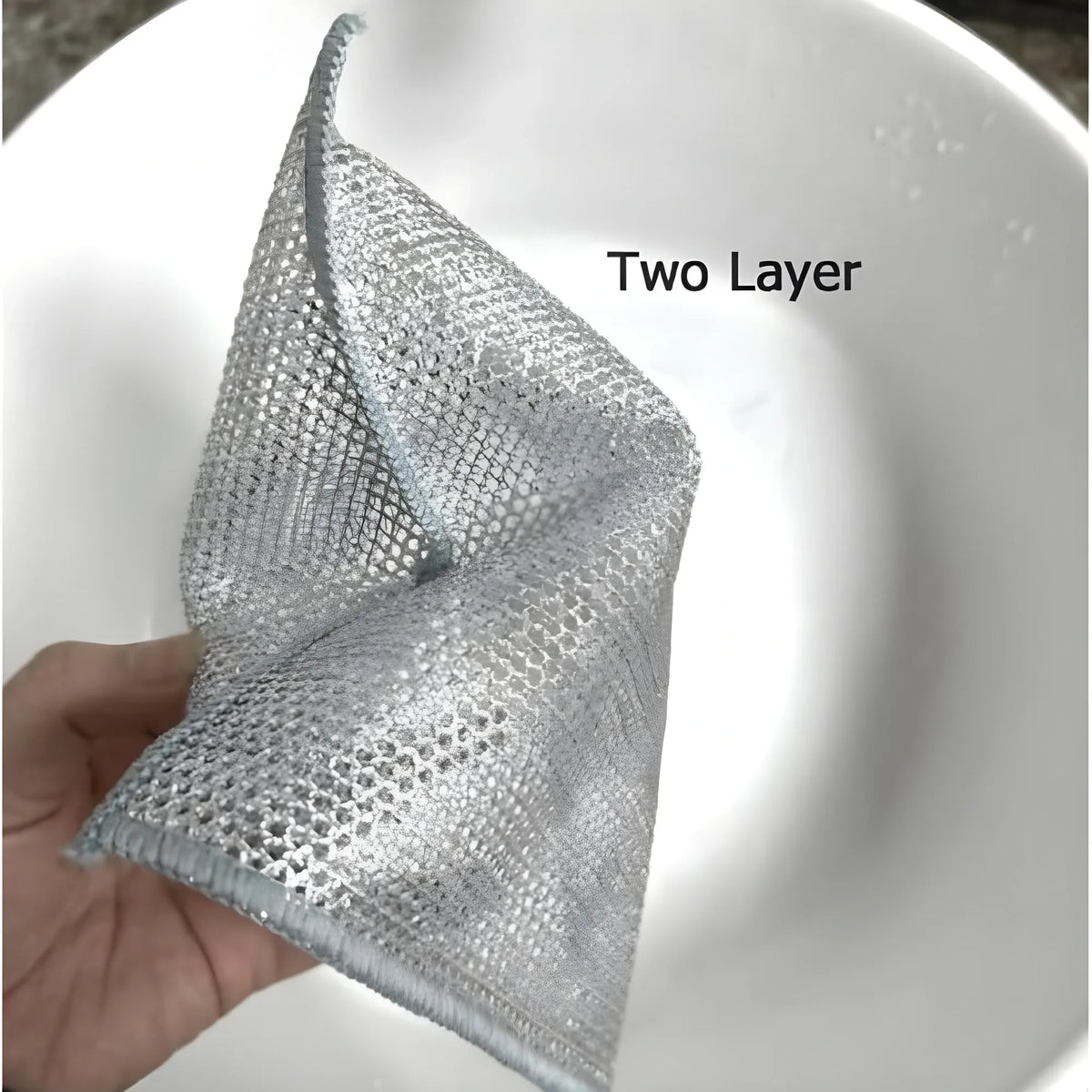 Pack of 15 Stainless Steel Dishwash Scrub (Silver)