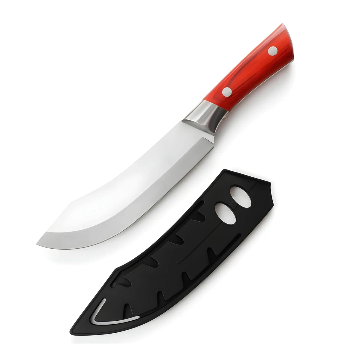 Stainless Steel Chef Knife With Cover (Silver)