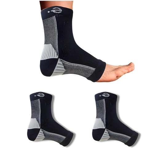 3_Pair Set Unisex Casual Cotton Printed Ankle Length Support Socks (Multicolor)