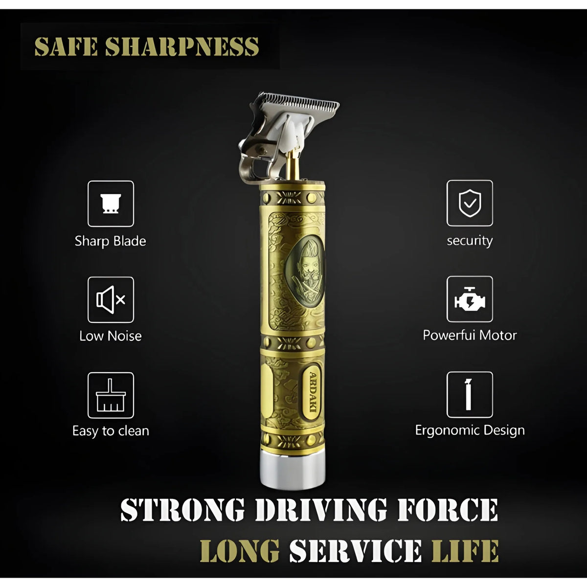 Stainless Steel Hair Trimmer for Men (Multicolor)