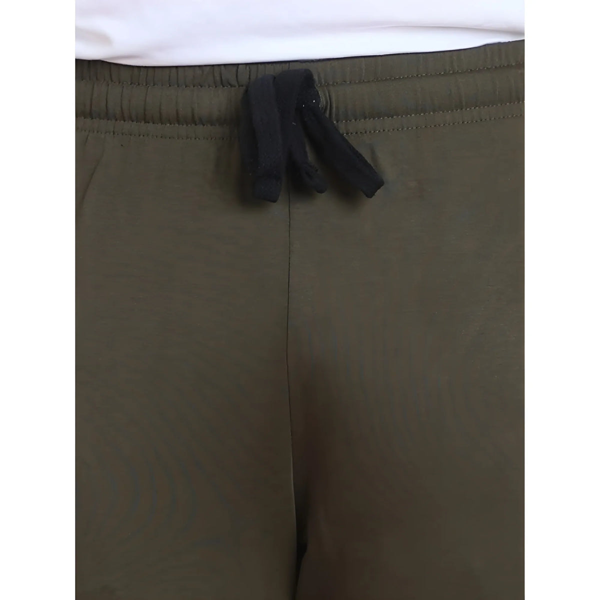 Men's Casual Cotton Striped Full Length Track Pant (olive) | Men Signature Collection