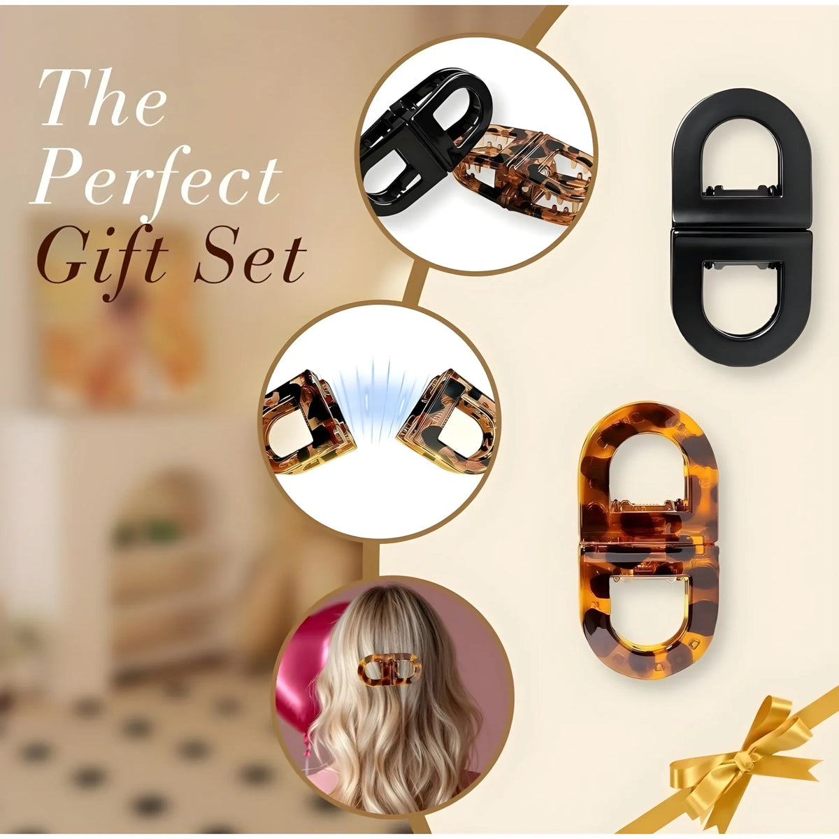 Plastic Magnetic Hair Clip (Multicolor)