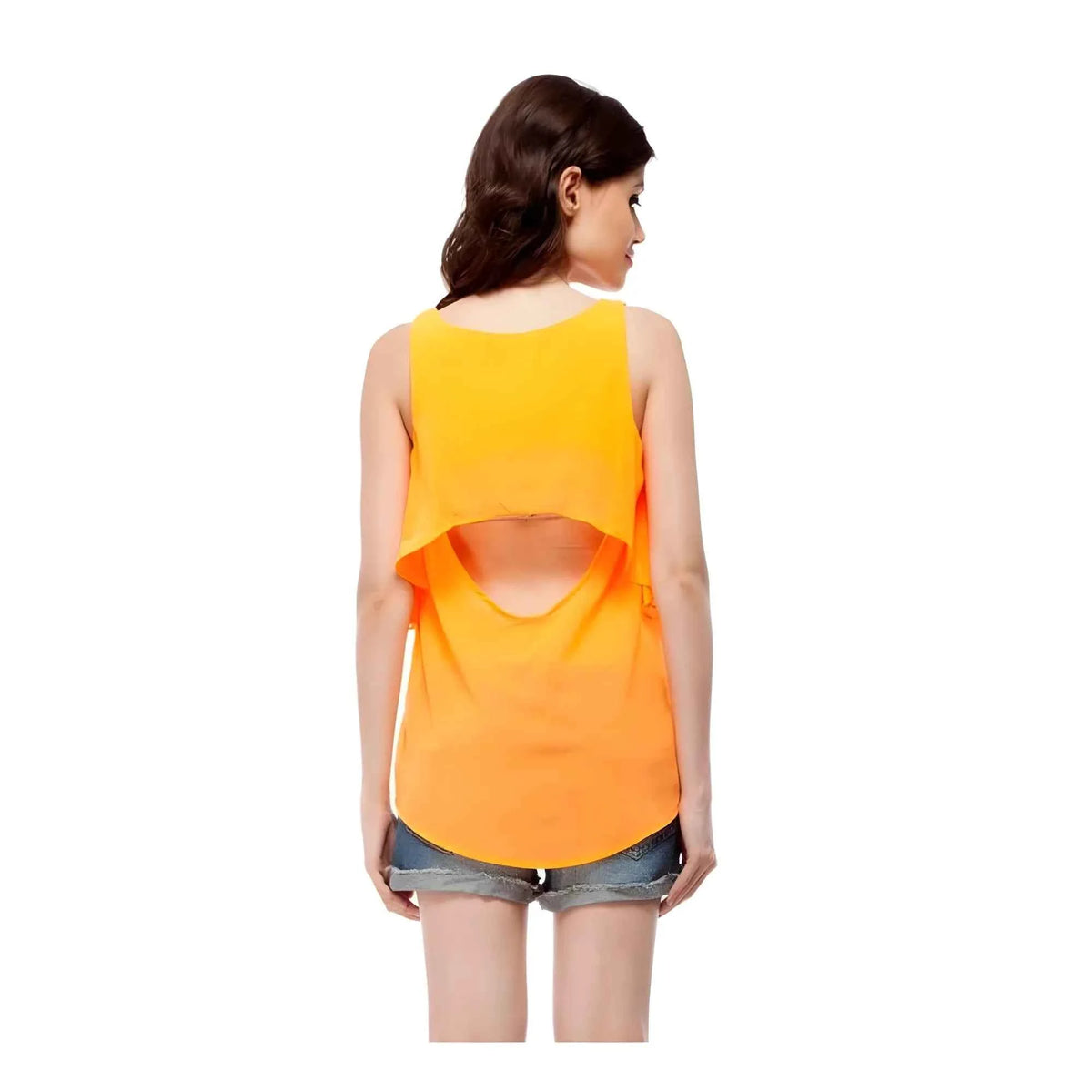 Aarya Polyester Solid Sleeveless Regular Top