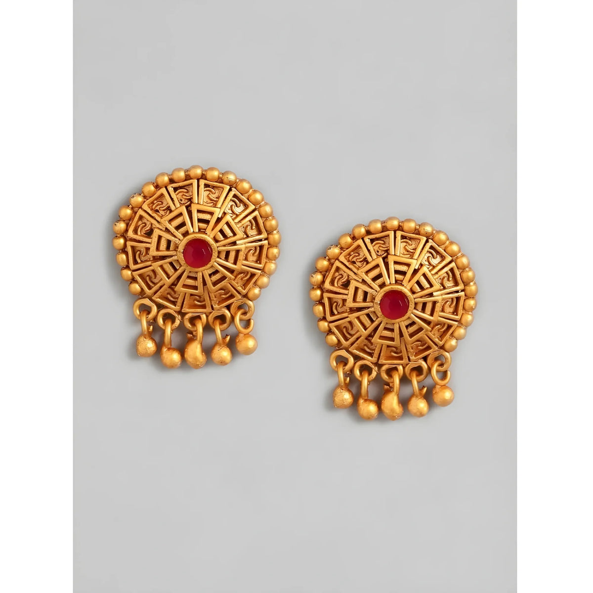 Women's Rose Gold Plated Alloy Necklace &amp; Earings Set (Multicolor)